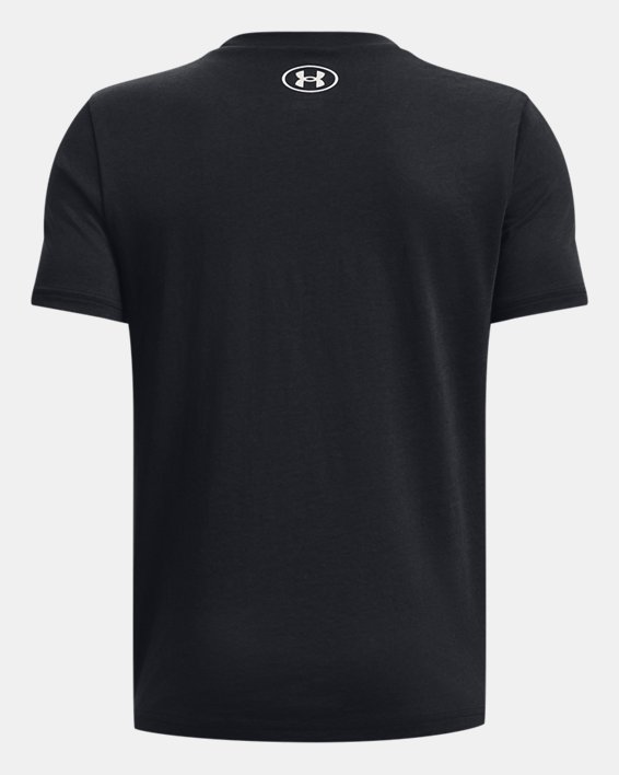 Boys' Project Rock Verbiage Short Sleeve in Black image number 1